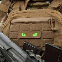 M-Tac Green Cat Eyes Laser Cut Patch - Coyote