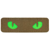 M-Tac Green Cat Eyes Laser Cut Patch - Coyote