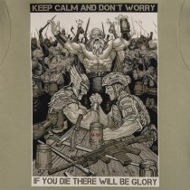 M-Tac Keep Calm T-Shirt - Tan - 2XL