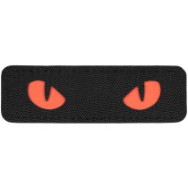 M-Tac Red Cat Eyes Laser Cut Patch - Black