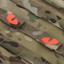 M-Tac Red Tiger Eyes Laser Cut Patch - Multicam