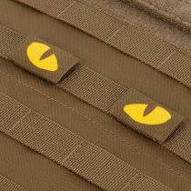 M-Tac Yellow Tiger Eyes Laser Cut Patch - Coyote