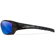 Wiley X WX Gravity Captivate Polarized Blue Mirror - Black