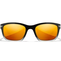 Wiley X WX Helix Captivate Polarized Bronze Mirror - Black