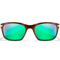 Wiley X WX Helix Captivate Polarized Green Mirror - Brown