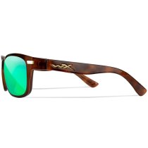 Wiley X WX Helix Captivate Polarized Green Mirror - Brown