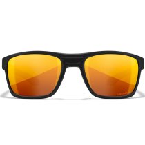 Wiley X WX Kingpin Captivate Polarized Bronze Mirror - Black