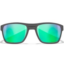 Wiley X WX Kingpin Captivate Polarized Green Mirror - Grey