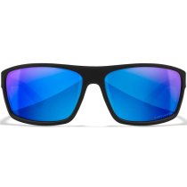 Wiley X WX Peak Captivate Polarized Blue Mirror - Black