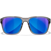 Wiley X WX Trek Captivate Polarized Blue Mirror - Grey