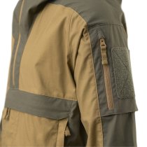 Helikon-Tex Tracer Anorak Jacket - Polycotton Stretch Ripstop - Coyote / Taiga Green - XS