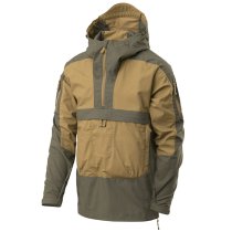 Helikon-Tex Tracer Anorak Jacket - Polycotton Stretch Ripstop - Coyote / Taiga Green - XS