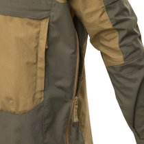 Helikon-Tex Tracer Anorak Jacket - Polycotton Stretch Ripstop - Coyote / Taiga Green - L