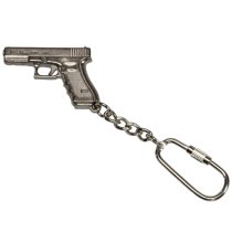 Glock Keychain Glock Pistol Gen4 Silver Plated - Silver