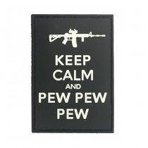 Pitchfork Keep Calm Pew Patch - Black