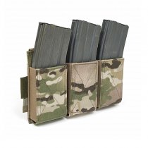 Warrior Triple Elastic Magazine Pouch - Multicam 1