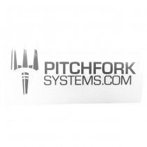 Pitchfork The Brand Sticker Large - Urban Grey