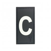 Pitchfork Letter C Patch - Black