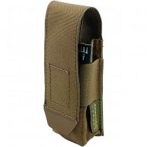 Pitchfork Closed Single Pistol Magazine Pouch - Coyote