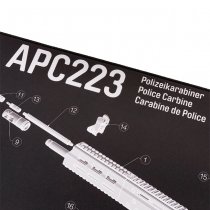 Pitchfork B&T APC223 Exploded View Tech Mat - Large