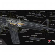 TekMat Cleaning & Repair Mat - AR15 Cut Away