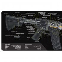 TekMat Cleaning & Repair Mat - AR15 Cut Away