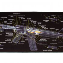 TekMat Cleaning & Repair Mat Ultra 44 - AR-15 -Cut Away