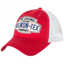 Helikon-Tex Trucker Logo Cap Cotton Twill - Red / White