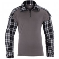 Invader Gear Flannel Combat Shirt - Black - S