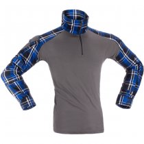 Invader Gear Flannel Combat Shirt - Blue - L