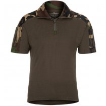 Invader Gear Combat Shirt Short Sleeve - Woodland - XL