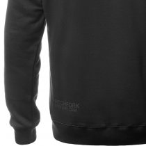 Pitchfork Casual Hoodie Black Print - Black - S