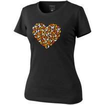 Helikon-Tex Women's T-Shirt Chameleon Heart - Black - XS