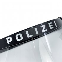 Pitchfork POLIZEI Reflective Face Shield Sticker - Black