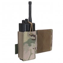 Warrior Laser Cut Wing Velcro Adustable Radio Pouch Left Side - Multicam