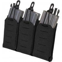 Warrior Laser Cut Triple Bungee 5.56 Magazine Pouch - Black