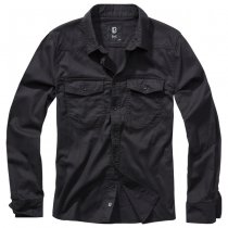 Brandit Flanellshirt - Black - 5XL