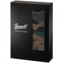 Brandit Boxershorts Logo 2-pack - Woodland / Dark Camo - L