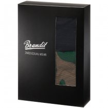 Brandit Boxershorts Logo 2-pack - Woodland / Black - L