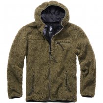 Brandit Teddyfleece Worker Jacket - Olive - 7XL