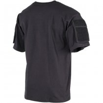 MFH Tactical T-Shirt Sleeve Pockets - Black - L