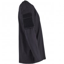 MFH Tactical Long Sleeve Shirt Sleeve Pockets - Black - S