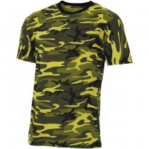 MFH Streetstyle T-Shirt - Urban Yellow Camo - M