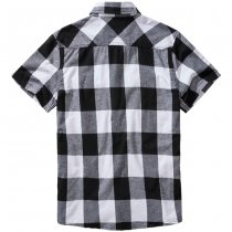 Brandit Checkshirt Halfsleeve - White / Black 7XL