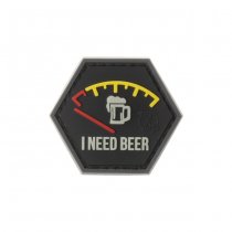 JTG I need Beer Rubber Patch - Red