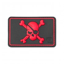 JTG Pirate Skull Rubber Patch - Blackmedic