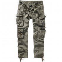 Brandit Pure Slim Fit Trousers - Olive - S