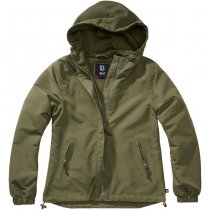 Brandit Ladies Summer Windbreaker Frontzip - Olive