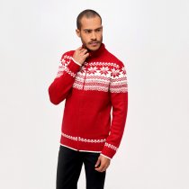 Brandit Cardigan Norweger - Red - XL