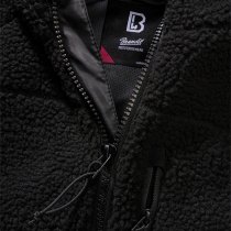 Brandit Ladies Teddyfleecejacket Hood - Black - S